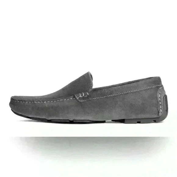 Kenneth Cole Reaction World Hold On Men's Size 9 Gray Suede Leather Slip On New - Picture 1 of 7